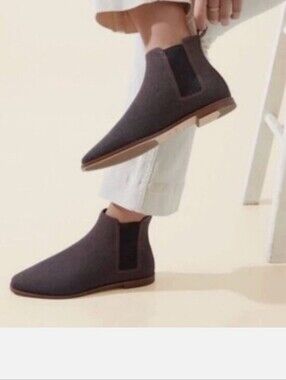 Rothy's Women's The Merino Chelsea Boot Knit Boots Brown Sugar Size 7.5